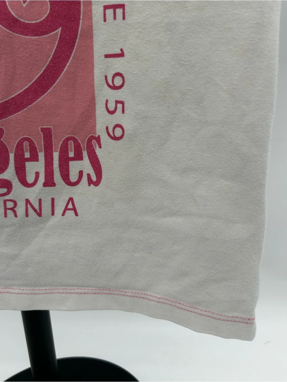 Barbie Pink and White Los Angeles Graphic Tee for Kids Size 7/8